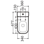 Roca 801472 Gap 原裝油壓廁板